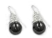 Sterling Silver & Hematite Drop Earrings