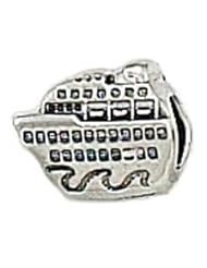 Zable Cruise Ship Seashore Nautical Sterling Silver Charm