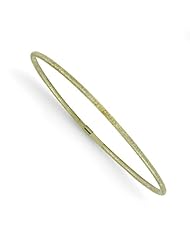 14k rhodium plated yellow gold Leslies Green Gold Slip On Bangle