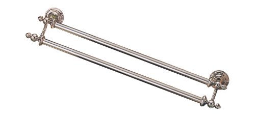Delta 75224-NN Victorian 24-Inch Double Towel Bar, Pearl Nickel