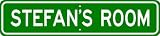STEFAN ROOM SIGN - Personalized Gift Boy or Girl, Aluminum