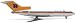 Herpa Wings Hapag Lloyd B727-100 1/200 Die-Cast Model Plane
