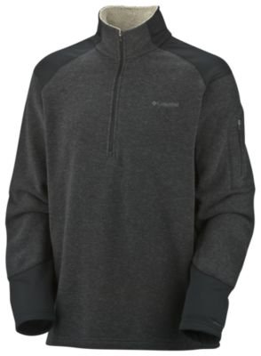 Columbia Mens Omni-Shield Turnout Sweater-Charcoal