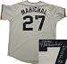 Juan Marichal Autographed/Hand Signed San Francisco Giants Cream Majestic Jersey with HOF 83 inscrip