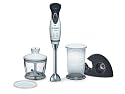 Bosch MSM6A60UC Mixxo Cordless Handheld Blender and Chopper, Black/White