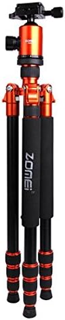 Tripod - Zomei Z888 Compact Travel Professional Aluminium Tripod Monopod with Ball Head for All Canon Sony, Nikon, Samsung, Panasonic, Olympus, Kodak, Fuji, Cameras and Video Camera (Orange)