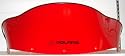New Genuine Polaris Snowmobile Accessories / Polaris Low 9 inch Solid Red Edge Windshield / Edge X XC XCSP RMK Supersport Sled / Part # 2873819