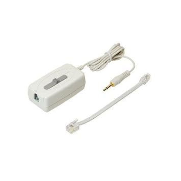 【クリックで詳細表示】ミヨシ 通話録音アダプタ- 4極4芯 受話器接続用 TRA-H44WH： ホーム＆キッチン