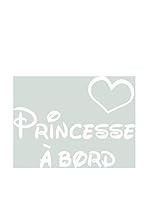 Ambiance Live Vinilo Decorativo "Princesse à bord" car Blanco