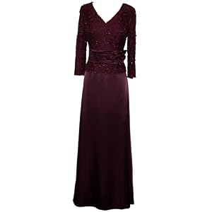Mother Of The Bride Formal Wedding Party Gown Beaded Lace and Satin MOB Dress Mother Of The Bride Formal Wedding Party Gown Beaded Lace and Satin MOB Dress