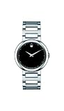 Buy Movado Womens 0606419 Concerto Stainless Steel Black Round Dial Watch from amazon Image for \Movado Womens 0606419 Concerto Stainless Steel Black Round Dial Watch\