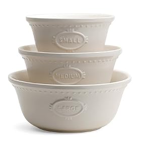 222 Fifth Claire Mixing Bowls, Set of 3 by PTS