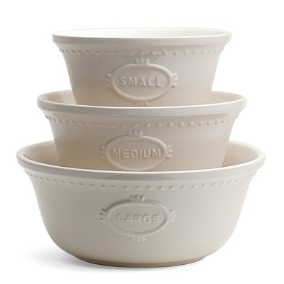 222 Fifth Claire Mixing Bowls, Set of 3 by PTS America