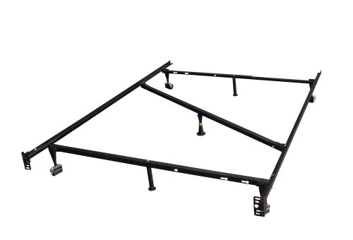 Heavy Duty Metal Full Size Bed Frame with Center Support