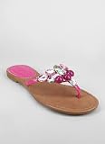 Patent Jewel Stone Thong Sandal