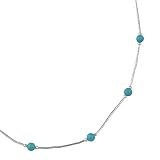 Liquid Silver and Turquoise Necklaces in Multiple Lengths