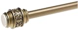 Croscill Spencer Decorative Shower Curtain Tension Rod, Antique gold