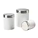 Acrosteel 3-pc. Canister Set - White