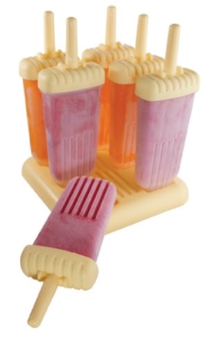Tovolo Yellow Groovy Pop Molds