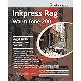 Inkpress Rag - Warm Tone Double Sided - Cream White Matte Inkjet Paper - 15 mil - 200gsm - 11x17 - 25 Sheets