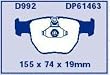 EBC Brakes DP61463 6000 Series Greenstuff Truck and SUV Brake Pad