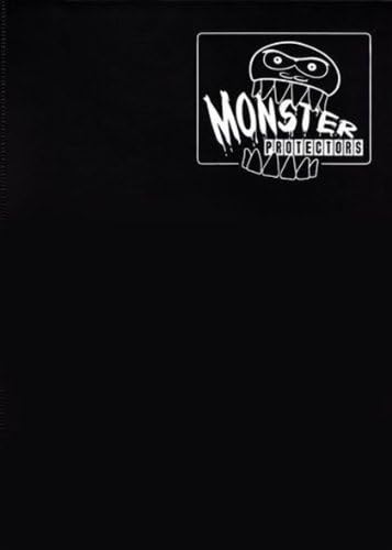 Monster Binder - 9 Pocket Matte Black Album with White Pages - Limited Edition - Holds 360 Yugioh, Magic, and Pokemon Cards by Monster Binder by Monster Binder