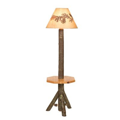 Fireside Lodge 89240 Hickory Floor Lamp with Shelf