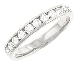 11 Stone Round Channel Set Diamond Band .50cttw