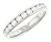 11 Stone Round Channel Set Diamond Band .50cttw