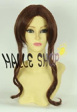 Sailor Moon Sailor Jupiter Makoto Kino Cosplay Wig Heat wig Costume Halloween , Christmas , events, festival costume disguise ( wig net with one )