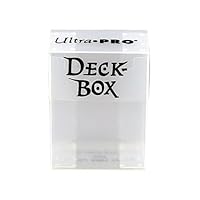1 (One) Ultra Pro Deck Box White - Pokemon, Magic and YuGiOh (81454)