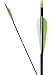 Martin Archery Blackhawk Carbon Vapor Arrows with Feathers Size 5000, 9.2g per inch