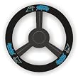 Carolina Panthers Leather Steering Wheel Cover - Football Sports Merchandise