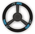 Carolina Panthers Leather Steering Wheel Cover