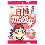 不二家 白桃ミルキー 袋 100g ×6個
