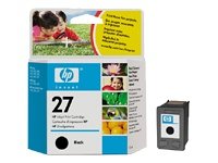 Hp Hewlett Packard Ink Inkjet Black Print Printer Fax Printer Copier Cartridge No. 27 C8727A