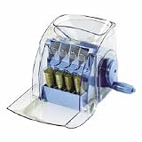 Manual Coin Sorter, 1-Row, 7-19/64"x9-7/64"x8-19/64, Blue