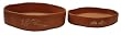 Traditional Asian Bonsai Planters / Pots - Terracotta Ceramic, Set of 2