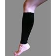 Calf & Shin Brace With Compression Support, Large Black 13.25"-14.25"