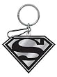 Black And Silver Superman Enamel Key Chain Black And Silver Superman Enamel Key Chain