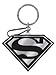 Black And Silver Superman Enamel Key Chain title=