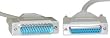 DB25 Male / DB25 Female, 8C, Null Modem Cable, 10 ft (UL)