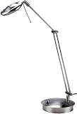 Futura Polished Steel Halogen Desk Lamp w/Dimmer Switch