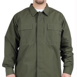 TDU L/S Poly/Cotton Rip Tall TDU Green M R