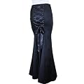 Schwarze Rock im Fishtail-Stil mit tiefe, regulierbare Schn�rung an der R�ckseite. Gr. 36-58