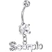 Crystalline Gem SCORPIO Dangle Belly Ring