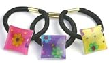 France Luxe Groovy Flower Ponytail Holder