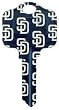 San Diego Padres Kwikset KW1 House Key