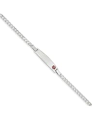 14k White Gold Medical Jewelry Bracelet