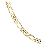 14k Yellow Gold 3.1mm Figaro Chain Necklace, 20